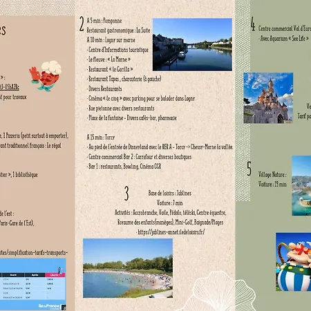 - Val D Europe - Vallee Village - Village Nature - Parc Asterix Apartment